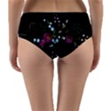 Embroidery Trend Floral Pattern Small Branches Herb Rose Reversible Mid-Waist Bikini Bottoms View4