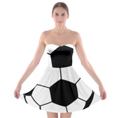 Soccer Lovers Gift Strapless Bra Top Dress by ChezDeesTees