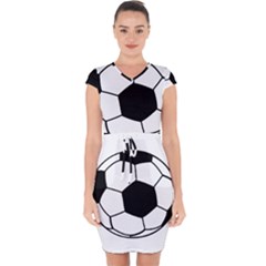 Soccer Lovers Gift Capsleeve Drawstring Dress  by ChezDeesTees