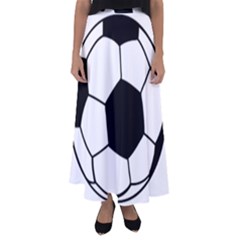 Soccer Lovers Gift Flared Maxi Skirt by ChezDeesTees