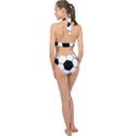 Soccer Lovers Gift Halter Side Cut Swimsuit View2