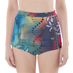 Flower Dna High-waisted Bikini Bottoms