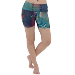 Flower Dna Lightweight Velour Yoga Shorts by RobLilly