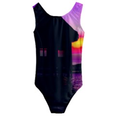 Ocean Dreaming Kids  Cut-out Back One Piece Swimsuit by essentialimage