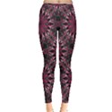 Seamless pattern with flowers oriental style mandala Inside Out Leggings View1
