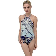Plum Blossoms Go With The Flow One Piece Swimsuit by okhismakingart
