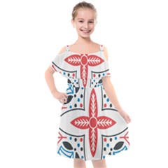 Motif Kids  Cut Out Shoulders Chiffon Dress by Sobalvarro