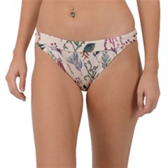 Watercolor Floral Seamless Pattern Band Bikini Bottom