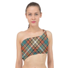 Tartan Scotland Seamless Plaid Pattern Vector Retro Background Fabric Vintage Check Color Square Spliced Up Bikini Top  by BangZart