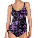 Abstract Intricate Texture Print Tankini Set View1
