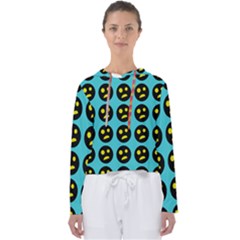 005 - Ugly Smiley With Horror Face - Scary Smiley Women s Slouchy Sweat by DinzDas