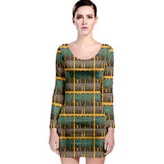 More Nature - Nature Is Important For Humans - Save Nature Long Sleeve Bodycon Dress by DinzDas