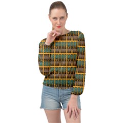 More Nature - Nature Is Important For Humans - Save Nature Banded Bottom Chiffon Top by DinzDas