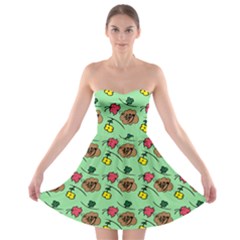 Lady Bug Fart - Nature And Insects Strapless Bra Top Dress by DinzDas