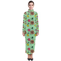 Lady Bug Fart - Nature And Insects Turtleneck Maxi Dress by DinzDas