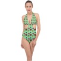 Lady Bug Fart - Nature And Insects Halter Front Plunge Swimsuit View1