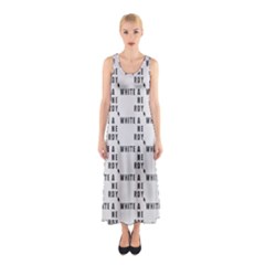 White And Nerdy - Computer Nerds And Geeks Sleeveless Maxi Dress by DinzDas