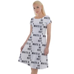 White And Nerdy - Computer Nerds And Geeks Classic Short Sleeve Dress by DinzDas
