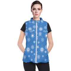 Winter Time And Snow Chaos Women s Puffer Vest by DinzDas