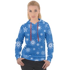 Winter Time And Snow Chaos Women s Overhead Hoodie by DinzDas