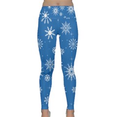 Winter Time And Snow Chaos Lightweight Velour Classic Yoga Leggings by DinzDas