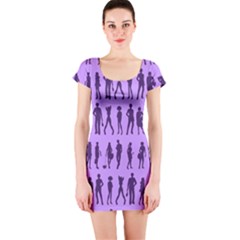 Normal People And Business People - Citizens Short Sleeve Bodycon Dress by DinzDas