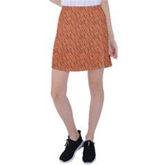 Animal Skin - Lion And Orange Skinnes Animals - Savannah And Africa Tennis Skirt by DinzDas