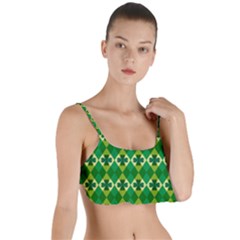 St Patricks Pattern Layered Top Bikini Top 