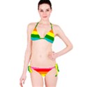 Original 8 Stripes LGBT Pride Rainbow Flag Classic Bikini Set View3