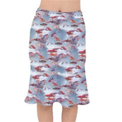 Golden Fishes Short Mermaid Skirt by Sparkle