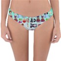 Kawaii Collage Green Ombre Reversible Hipster Bikini Bottoms View1