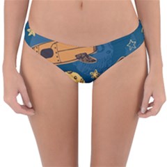 Missile Pattern Reversible Hipster Bikini Bottoms by Amaryn4rt
