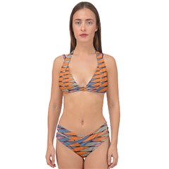 Zappwaits Pattern Double Strap Halter Bikini Set by zappwaits
