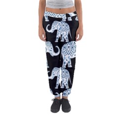 Elephant-pattern-background Women s Jogger Sweatpants by Sobalvarro