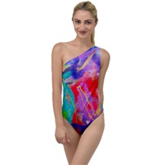 Crazy Graffiti To One Side Swimsuit by essentialimage