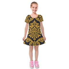 Finesse  Kids  Short Sleeve Velvet Dress by Sobalvarro