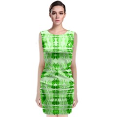 Digital Illusion Sleeveless Velvet Midi Dress by Sparkle