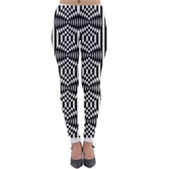 Optical Illusion Lightweight Velour Leggings by Sparkle