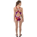 Poppy Flower Cut-Out Back One Piece Swimsuit View2