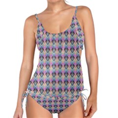Pink And Blue Tankini Set by Sparkle