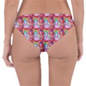 Blue Haired Girl Pattern Red Reversible Hipster Bikini Bottoms View2