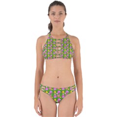 Girl With Hood Cape Heart Lemon Pattern Green Perfectly Cut Out Bikini Set by snowwhitegirl