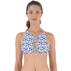 Multicolor Triangle Perfectly Cut Out Bikini Top by tmsartbazaar