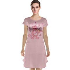 Cat With Violin Cap Sleeve Nightdress by sifis