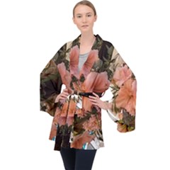 20181209 181459 Long Sleeve Velvet Kimono  by 45678