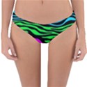 Colorful Zebra Reversible Hipster Bikini Bottoms View1