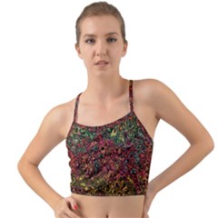 Stylish Fall Colors Camouflage Mini Tank Bikini Top by SpinnyChairDesigns