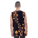 Abstract Gold Yellow Roses on Black Men s Basketball Tank Top View2