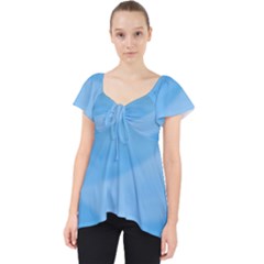 Aquamarine Lace Front Dolly Top