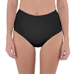 Rich Ebony Reversible High-waist Bikini Bottoms by Janetaudreywilson